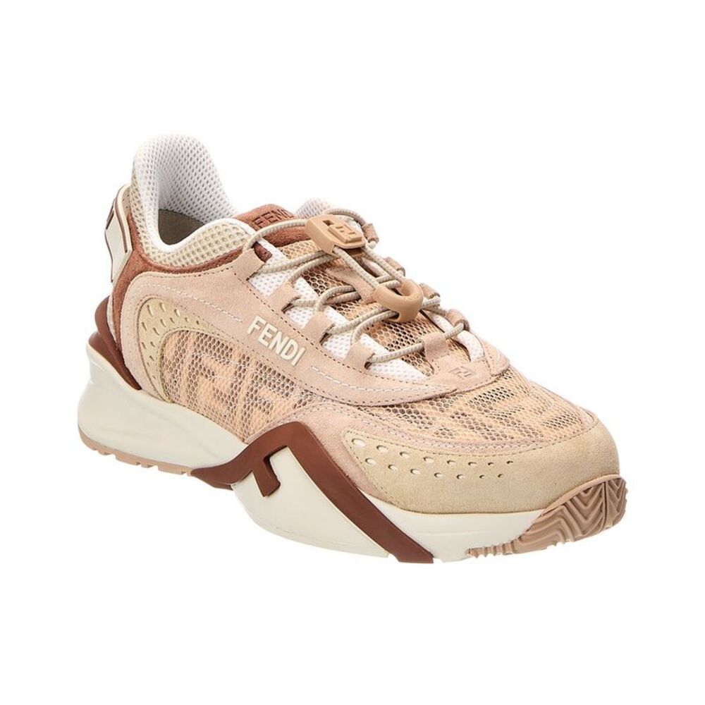 Fendi Flow Mesh & Leather Sneaker, Pink